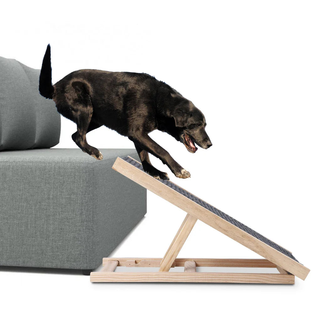 Small Dog Ramp for Couch Bed Car Folding Portable Pet Ramp for Cats Adjustable Height
