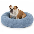 Petami Calming Dog Bed for Puppy Cat Kitten, round Washable Pet Bed, anti Anxiety Cuddler, Fluffy Plush Circular Donut Bed
